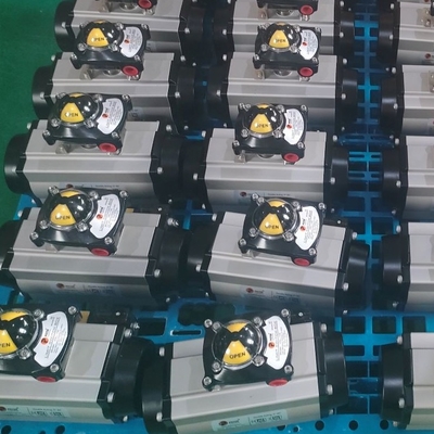 Pneumatische actuator van pijpleidingskleppen Dubbelwerkende Marine Control Mode Pinion Actuator Gemaakt van 316SS 304SS materiaal