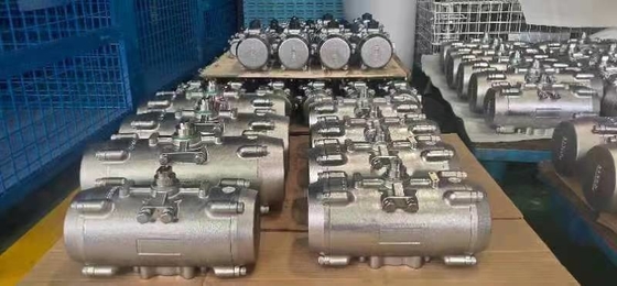 Pneumatische actuator van pijpleidingskleppen Dubbelwerkende Marine Control Mode Pinion Actuator Gemaakt van 316SS 304SS materiaal