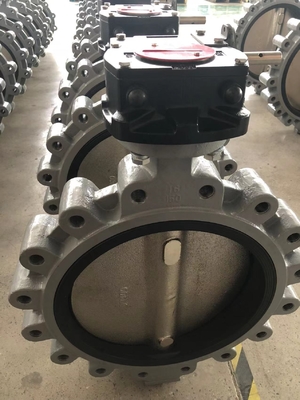 PFA bekleed en PTFE bekleed boterventiel BFV Flanged Type Wafer Butterfly Valves Pneumatic On Off Valve