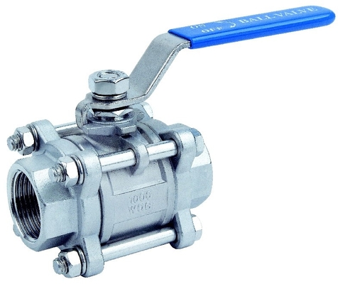 Gedrukt Butt Weld 3 Piece Ball Valves 1000 WOG 3 Piece 316 roestvrij staal Socket Weld Ball Valve (Locking Handle)