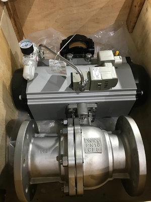 2 weg aan- en af-balk van de valve met pneumatische actuator