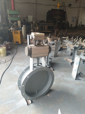 Pneumatische actuator bediende demper Hoogtemperatuur vlinder demper gemotoriseerde vlinder demper