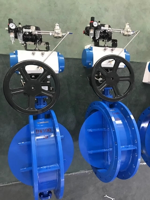 Pneumatische actuator bediende demper Hoogtemperatuur vlinder demper gemotoriseerde vlinder demper