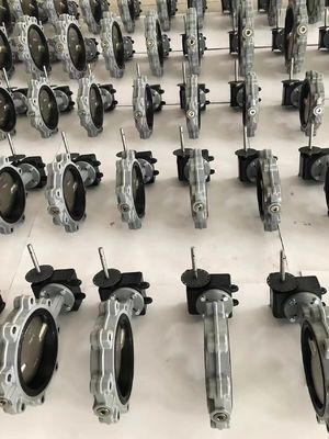 Vlinderklep type 150lb met nokken, met aluminium bronzen schijf