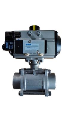 Pneumatic Actuated Ball Valve with 3-PC Design ANSI CLASS 150-900 and ASME B16.34 Standard
