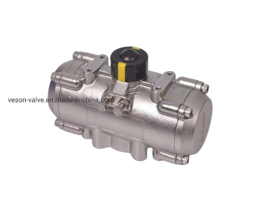 Pneumatische rack- en pinion actuator met 3878NM uitgangsmoment VDI/VDE3845 Standard en 40-100psig luchttoevoer