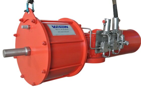 Aluminium dubbelwerkende pneumatische actuator met ISO5211 & DIN3337 conformiteit voor industriële kleptoepassingen