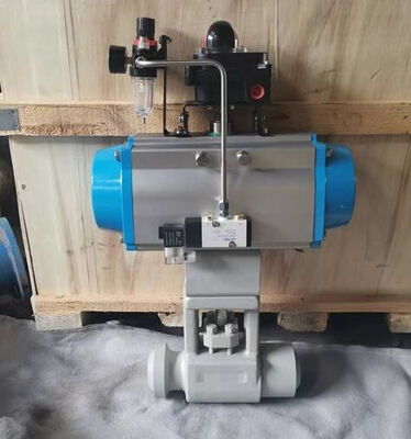 ANSI CLASS 150-900 Pneumatische kogelklep met vaste kogelstructuur en afvoerfunctie voor toepassingen onder hoge druk en hoge temperatuur