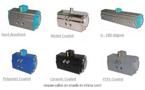 316 Floating Ball Valve van roestvrij staal met volledige poort en pneumatische actuator en flensaansluiting