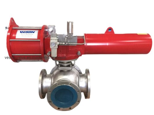 Pneumatische vlinderklep met ISO5211 topflens 2-24 inch en nominale druk PN1.0-32.0MPa