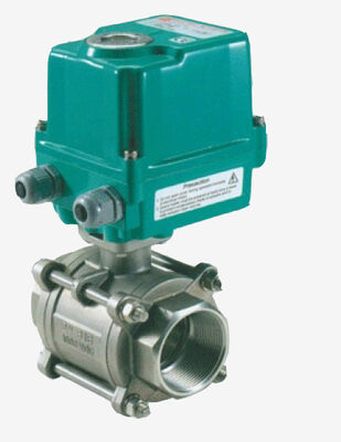 Elektrisch bediende kogelkraan met 60 Nm uitgangskoppel, IP67 behuizing en aluminiumlegering behuizing voor gemotoriseerde klepapplicaties