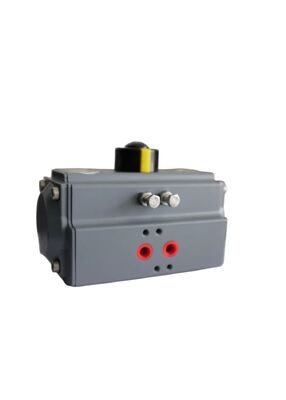 Hard geanodiseerd aluminium pneumatische actuator met ISO5211 & DIN3337 standaard en slagverstelling ±5°