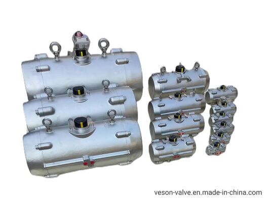 Roestvaststalen corrosiebestendige pneumatische actuator voor maritieme offshore olie- en gasplatforms