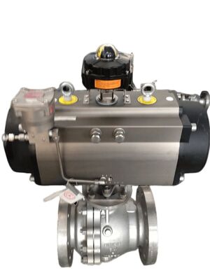 Hard Geanodiseerde Pneumatische Actuator met ISO5211/DIN3337 Standaard en 347NM Koppel voor Industrieel Gebruik