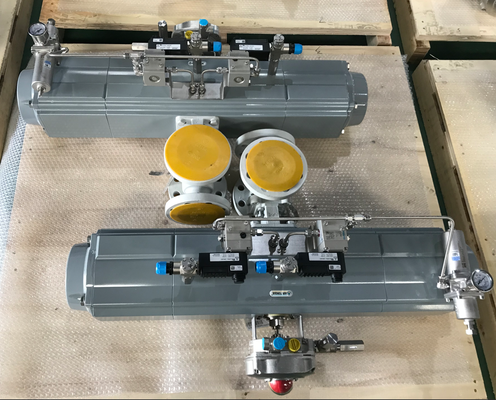 0.1-0.5 seconden Reactietijd 3 Positie Pneumatische actuator met 10-500 Nm koppelbereik en NAMUR-standaardmontage