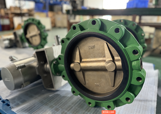 12 Inch ANSI 150lb Nokkelvlinderklep Precisie Geconfigureerd met NBR Zitting Afstandsbediening Klepbediening