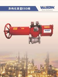 Kitz Pneumatische aandrijving Flanged Ball Valve 2 Way Pneumatische aan-/uitbalk