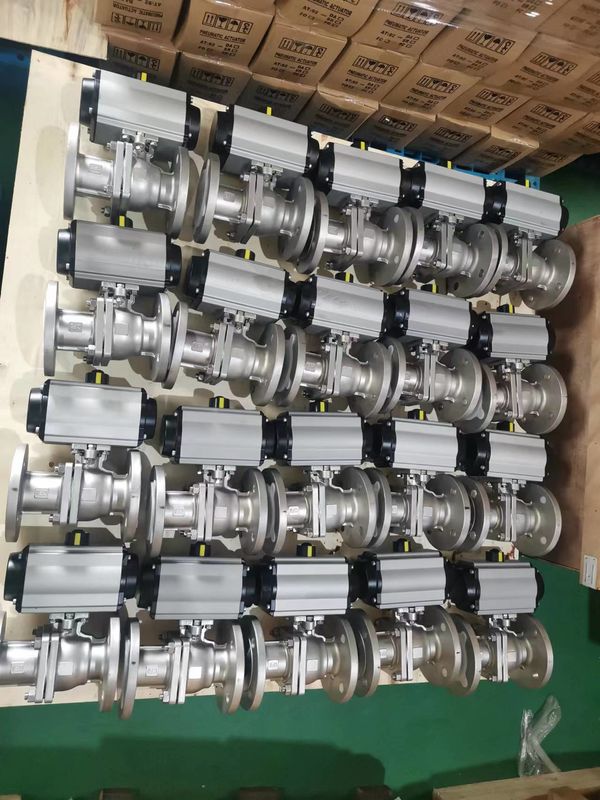 3 Positie pneumatische actuator met ISO 5211 flens en 3 Positie besturing voor klep automatisering met 10-500 Nm koppelbereik