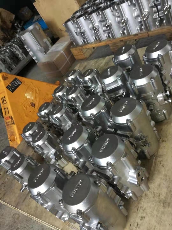 Dubbelwerkende pneumatische luchtactuator 105 grootte 8 bar, bekleed met nikkel