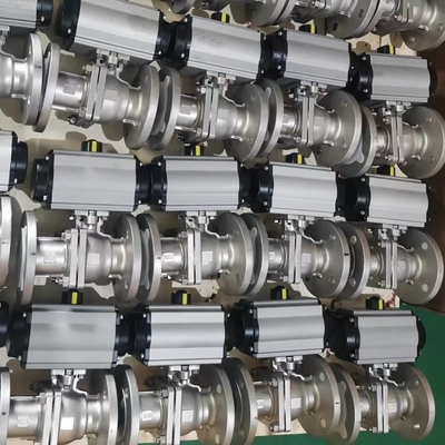 Horizontale Pneumatische de Luchtactuator van de contactdooslas van Klep met Grensschakelaars
