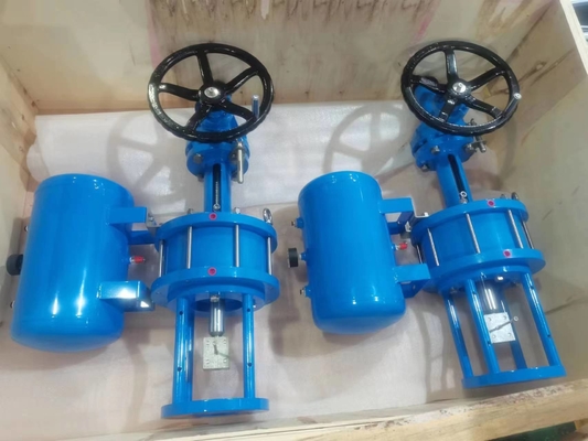 1 jaar garantie Pneumatische lineaire actuator voor knijpklep 0.1KN - 500KN
