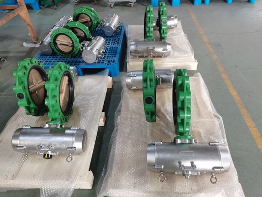 Marine Industry Pneumatic Butterfly Valve SS316 voor Zout Zeewater Rig Valve