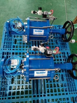 Actuator van ISO Lineaire Pneumatische de Klep Pneumatische Actuator van de Handwielpoort